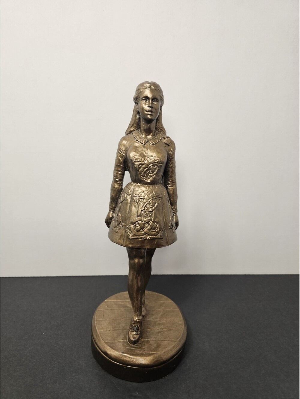 Genesis Fine Arts Irish Dancer Bronze Statue 10.5 Inch Made in Ireland